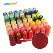 Sanbest 100% Spun Polyester Sewing Thread 3000 Yards 40s/2 High Speed Sewing Machine Overlocking Hand Stitching Threads TH00004 2024 - buy cheap