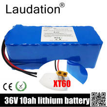 Laudation 36V 10ah Electric Bicycle Lithium Battery 42V 18650 Li-Ion Battery Motorcycle Electric Car Bicycle Scooter With BMS 2024 - buy cheap