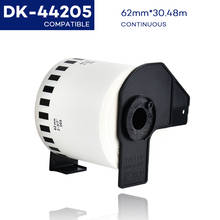 62mm*30.48m White DK44205 Compatible Continuous Thermal Paper DK-44205 DK 44205 Compatible for Brother QL Label Printer QL-500 2024 - buy cheap