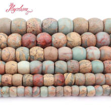 8x10.10x12.12x14mm Drum ShouShan Stone Loose Beads Natural Stone Spacer Beads for DIY Women Jewelry Making Necklace Bracelet 15" 2024 - buy cheap