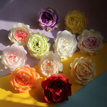 Cabeçote de flor artificial de peônia, arranjo de flores em seda, decoração para parede de casamento, faça você mesmo, flores de peônia, coroa de flores com 10 espaços 2024 - compre barato