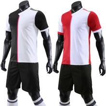 Homens e crianças camisa de futebol meninos menina personalidade conjuntos roupas de futebol manga curta uniformes de treino crianças camisa de futebol 2024 - compre barato