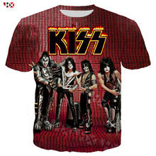 Fashion Metal Rock KISS Band T Shirt Sweatshirt 3D Print Men/Women Short Sleeve Sportswear Casual Harajuku Autumn Pullovers U038 2024 - buy cheap