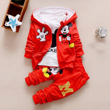 Toddler Baby Girls Boys Clothing Sets Spring Autumn Kids Outfits Hoodie+T-shirt+Pants 3pcs Tracksuit Children Clothes Sport Suit 2024 - buy cheap