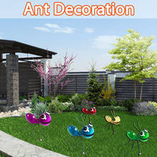 New 1PC Colorful Metal Ant Wall Decor, Room or Outdoor Garden Yard Art Wall Sculptures for Outdoor Backyard Porch Patio Lawn 2024 - buy cheap