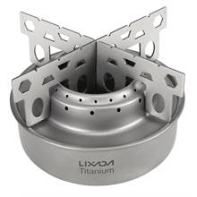 Lixada stove Outdoor Camping Titanium Mini Alcohol Stove w/ Cross Stand Stove Rack Support Stand hiking stove camping gas burner 2024 - buy cheap