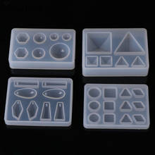 Silicone Mold DIY Geometric Triangle Mirror Craft Jewelry Making Decorative Cake 2024 - buy cheap