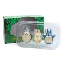 Figuras de acción de Totoros roly-poly para niños, juguetes de gran tamaño, Miyazaki Hayao Estudio Ghibli, modelos de colección para bebés y niños, regalo, 3 unids/set por Set 2024 - compra barato