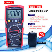 Multímetro digital UT89XD TRMS, probador de resistencia de frecuencia de capacitancia con LED, voltímetro ac dc, amperímetro, UNI-T 2024 - compra barato