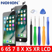 ЖК-экран NOHON для iPhone 6, 6S, 7, 8, X, iPhone 7, 3D дигитайзер в сборе, 3D сенсорный экран, замена AAAA, мобильный телефон, LCDs + рамка 2024 - купить недорого