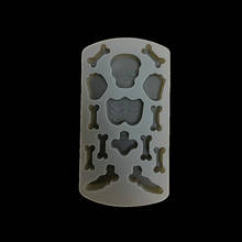 Moldes de silicone de caveira halloween, faça você mesmo, resina epóxi, cabochão artesanal, osso, pingente, ferramenta de molde de joia 2024 - compre barato