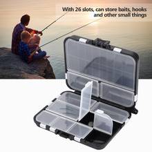 26 Compartments Storage Case Lure Spoon Hook Bait Fishing Box Fishing Tackle Case Holder Accessories рыболовные снасти 2020 2024 - buy cheap