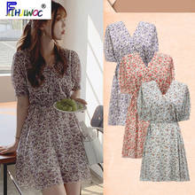 2020 verão floral chiffon lindo vestidos femininos estilo japonês a linha lindo mini vestido feminino coreano 4726 2024 - compre barato