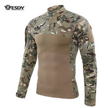 Camisa camuflada tipo sapo 5xl, camisa respirável e elástica para treinamento do exército, camisas para escalada, pesca, esportes 2024 - compre barato