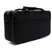 Черная мягкая утолщенная сумка из ткани Оксфорд, сумка для кларнета, чехол с ремешком на руку, защитные аксессуары для кларнета U7EF 2024 - купить недорого
