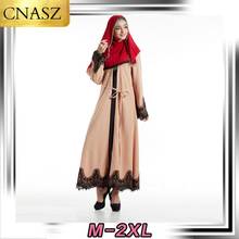 Novo muçulmano árabe vestido de renda marroquino islâmico turquia cardigan robe oriente médio dubai elegante moda kimono 2024 - compre barato