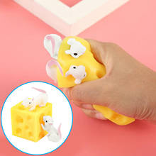 Fidget Toys Squishy Cute Mochi Cheese Mouse Creative Tricky Scary Pinch Antistress Squish Slow Rising Stress Relieve Toy Gift 2024 - buy cheap