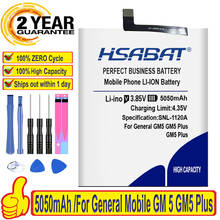 Hsabat-bateria 100% original para celular geral, bateria 5050mah, gm 5 gm5 plus 5 plus 2024 - compre barato