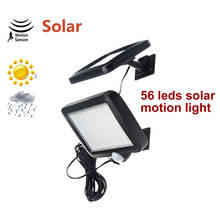 56 leds 30 leds 5M cable Motion Sensor rotable bracket Solar Garden Light Solar Lamps Split mount Human Body Induction Solar Wal 2024 - buy cheap