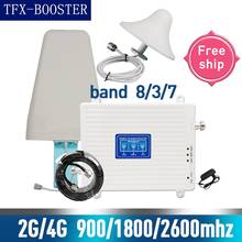 Repetidor de sinal de celular TFX-BOOSTER 900/1800/2600mhz, 2g 3g 4g, 4g, amplificador de sinal de celular, antena externa 5dbi 2024 - compre barato
