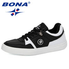 BONA 2019 New Designer Lace-Up Outdoor Walking Shoes Men Sports Shoes Outdoor Sneakers Low-Top Skateboarding Shoes Man Trendy 2024 - buy cheap