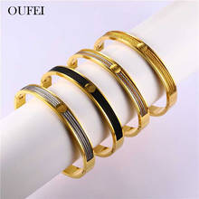 OUFEI Barbed Wire Bracelets Bangles For Women Stainless Steel Jewelry Woman 2019 Fashion Jewelry Accessories Free Shipping 2024 - buy cheap