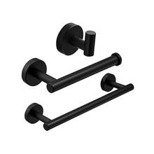 SUS304 Black Bathroom Hardware Set Towel Bar Rack Toilet Paper Holder Robe Hook Stainless Steel Gold Bathroom Accessories 2024 - buy cheap