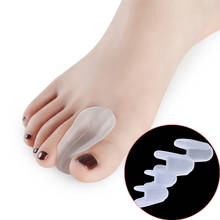 1 par de alta qualidade toe macas gel silicone toe separadores corrector toe amigo orthotics bunion separadores 2024 - compre barato