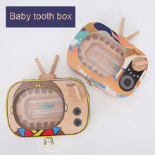 Baby Wood Teeth Box Organizer Milk Teeth English Deciduou Storage Save Collect baby tooth box Milk Teeth For Growth Souvenir 2024 - купить недорого