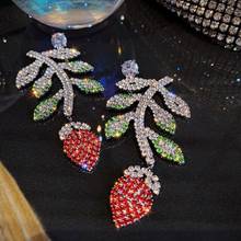 Fashion  Crystal Alloy Bridal Long Earrings for Women Wedding Big Earrings 2024 - buy cheap