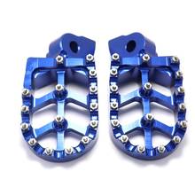 Motorcycle Aluminum FootRest Foot Pegs Footpegs Pedals For Husqvarna CR SM SMR TC TE TXC WR 50 100 150 250 350 450 550 610 99-13 2024 - buy cheap