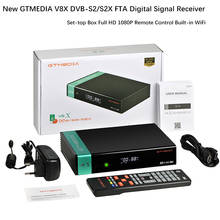 Gtmedia V8X 1080P Full HD DVB-S2/S2X Buil-in Wifi updated from gtmedia V8 NOVA Satellite Receiver Box Gtmedia V8X Glory upgrade 2024 - buy cheap