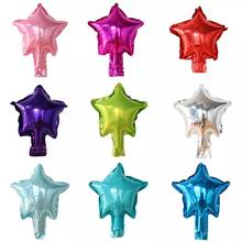 Balão inflável de hélio para festa, 50 pçs, 5 ''estrela, prata vermelha, casamento, aniversário, natal, decoração, globos, presentes de brinquedo para crianças 2024 - compre barato