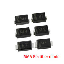 100pcs/lot SMA Rectifier diode 1N4001 M1 1N4004 M4 1N4007 M7 FR107 RS1M FR207 RS2M HER108 US1M SF18 ES1J SF14 ES1D DO-214AC 2024 - buy cheap