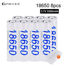 PALO battery 18650 3.7V Li ion Rechargeable battery thium battery 3.7v Rechargeable Battery for Flashlight 2024 - buy cheap