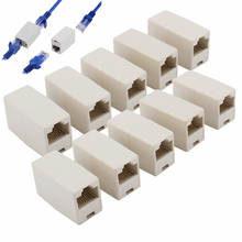 10PCS RJ45 Cat 5e Network Cable Straight Ethernet LAN Coupler Joiner Connector 2024 - buy cheap