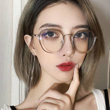 Fashion Women Men Anti Blue Light Round Eyewear Blocking Glasses Optical Spectacle Eyeglass Students Computer Glasses Frame 2024 - buy cheap