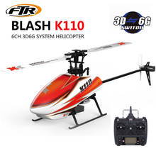 Xk-helicóptero rc k110 6ch, sistema wireless 3d-6g, rtf, com desenhos animados, futaba 2024 - compre barato