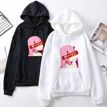 Sudadera con capucha de Darling In The Franxx para hombre y mujer, suéter Unisex de Anime Harajuku, Zero Two Senpai, con gráfico de Hip Hop 2024 - compra barato