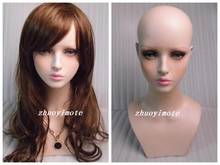 High Quality Simulation Fiberglas Female Mannequin Dummy Head Bust Manikin Heads Wig Head 2024 - buy cheap