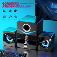 Altavoz envolvente para ordenador, Mini Subwoofer de música con cable para portátil, teléfono, estéreo, compatible con Bluetooth 5,0, 3 uds. 2024 - compra barato