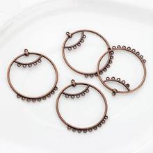 Zinc Alloy Big Circle Ring Charms Tassel Connectors Linker 10pcs/lot For DIY Handmade Earrings Jewelry Making Accessories 2024 - buy cheap