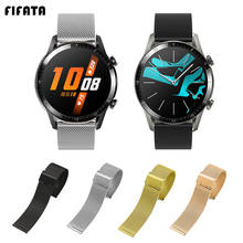 FIFATA-Correa de Metal para Huawei Watch GT GT2 GT 2e, pulsera para Garmin Vivoactive4S, Amazfit GTR 2 Stratos 2024 - compra barato