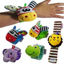 Animal Baby Bell Toys Cute Plush Wrist Band Plush Toy Animals Play Strap Baby Rattles Hand Promote Toddler Development Toy 2024 - buy cheap