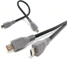 1 шт. Micro USB Type B Male To Micro B Male 5-контактный адаптер OTG кабель для передачи данных 0,2 см/1 м 3 фута 2024 - купить недорого