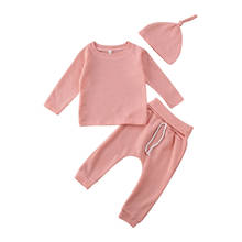 Citgeett Spring Toddler Boy Kids Baby Girl Shirt Trousers Pants Solid Leggings Outfit Clothes Fall Autumn Set 2024 - buy cheap