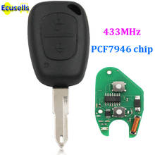 Smart Keyless Entry Fob 2 Button For  Remote Key fob 433MHz with PCF7946 Chip NE73 blade 2024 - buy cheap