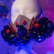 Máscaras personalizadas, pinchos góticos, Cyber Punk, accesorios para fiesta de disfraces de Anime de Halloween, juguete de regalo 2024 - compra barato