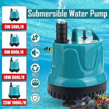 Mini bomba d'água submersível para sistemas hidropônicos, bomba de baixo ruído de 220v 300/600/800 l/h, 1 peça 2024 - compre barato