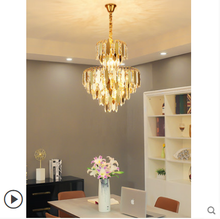 Lustre de luxo pós-moderno para sala de estar, luminária de cristal para sala de jantar, simples, criativa, personalidade, quarto 2024 - compre barato